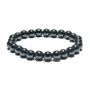 8mm Gemstone Bracelet without Gift Box - Hematite