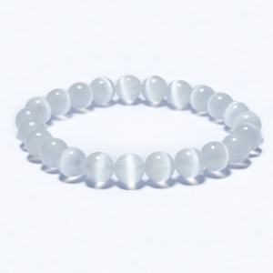8mm Gemstone Bracelet without Gift Box - Selenite (AA quality)