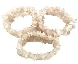 Clustered Rose Quartz Gemstone Bracelets