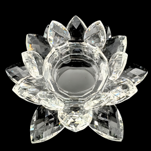 Crystal Lotus Tea Light Holder