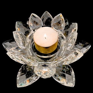 Crystal Lotus - Tea Light (large)