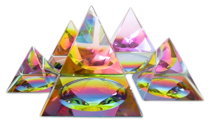 Crystal pyramide colored 7x7