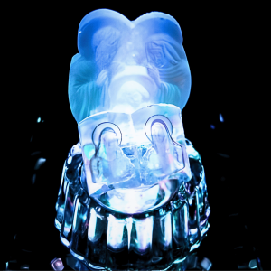 Crystal statue Saints with bible