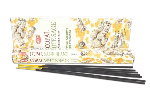 HEM Copal White Sage Hexa Incense Sticks