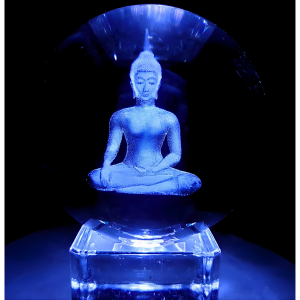 Kristal Laser Ball Thai Buddha 6 cm