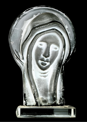 Small Crystal Glass Mary Statue – 7.4 cm