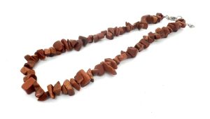 Wholesale 10 mm Single Loop Gemstone Chip Necklace - Gold Sandstone