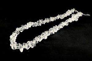 Wholesale 10 mm Single Loop Gemstone Chip Necklace - Rock Crystal