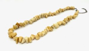 Wholesale 10 mm Single Loop Gemstone Chip Necklace - Yellow Agate