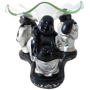 3 Happy Buddhas Oil Burner II (11 cm)