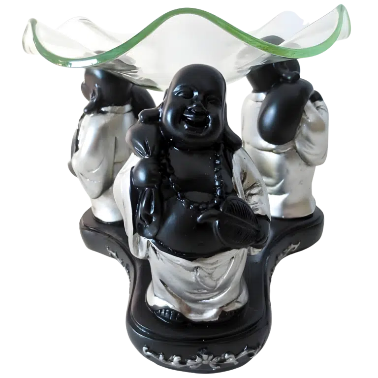 3 Happy Buddhas Oil Burner II (11 cm)