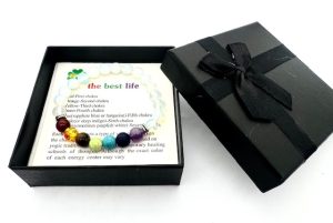 8mm 7-Chakra Opal Gemstone Bracelet – Gift Box Included