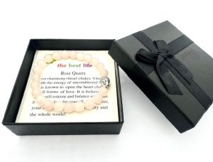 8mm Buddha Rose Quartz Gemstone Bracelet – Gift Box Included