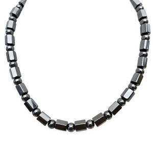 Ball-R.tangular necklace