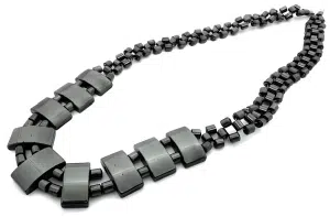 Elegant Hematite Bead Necklace