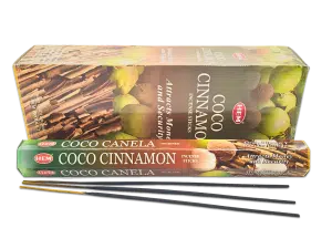 HEM Coco Cinnamon Hexa Incense Sticks
