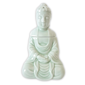 Jade meditation Buddha oilburner luxury