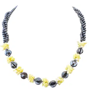 Lemongreen,flower necklace