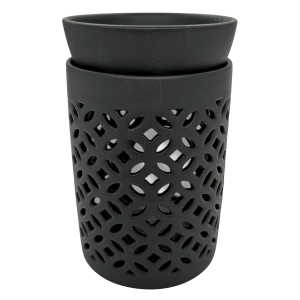 Oil Burner Black with Bowl