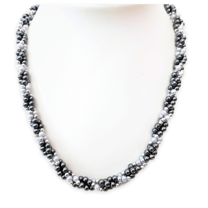 Silver beads neckalce